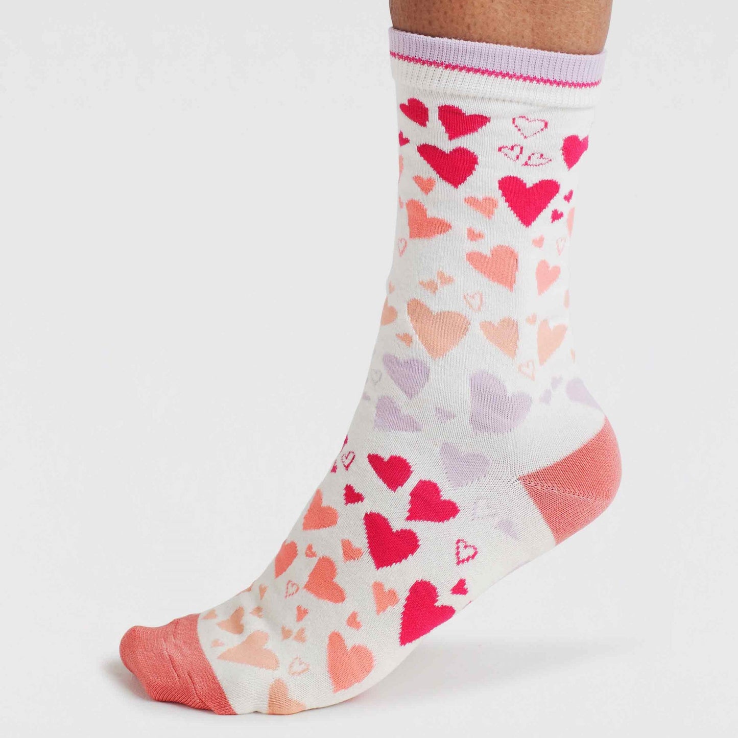 Thought Eva Love Hearts Bamboo 2 Pair Socks Gift Bag-DEBRA Online