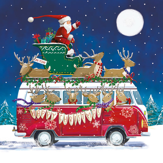 Santa's Camper DEBRA Charity Christmas Cards (Pack of 10)