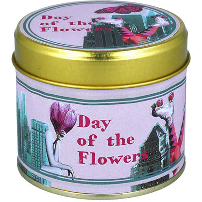 Day of the Flowers Scented Candle in a Tin