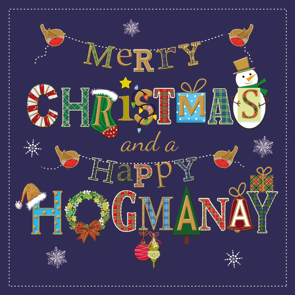 Happy Hogmanay DEBRA Charity Christmas Cards (Pack of 10)