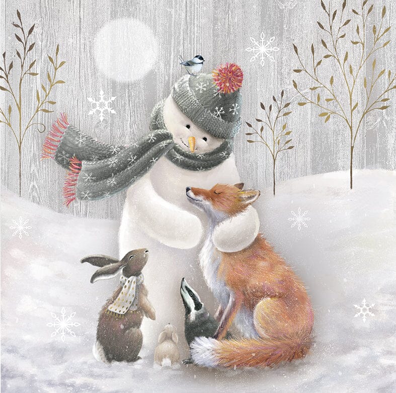 Snowman & Forest Friends Christmas Cards (Pack of 10)
