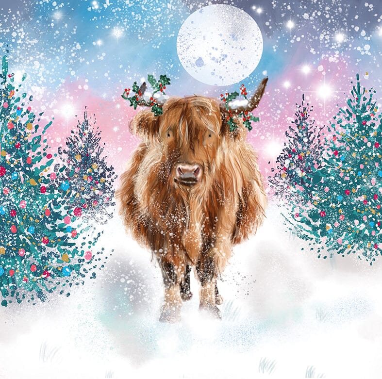 Highland Cow Christmas Cards (Pack of 10)
