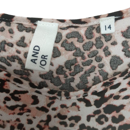 AND/OR Cheetah Print Maxi Dress Size 14 - #1007 - DEBRA Online