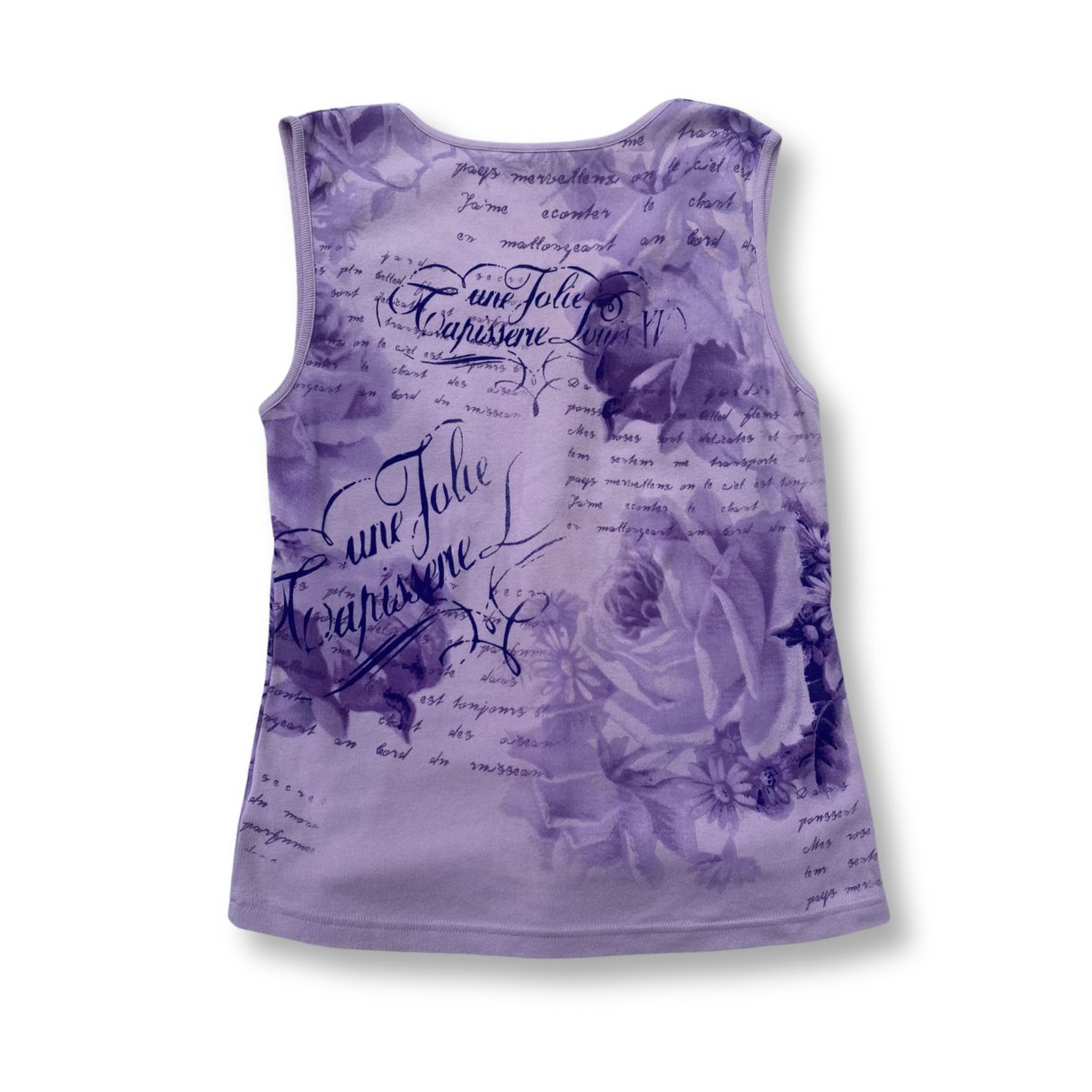 Atmosphere Sleeveless Purple Floral Tank Top - #9001 - DEBRA Online