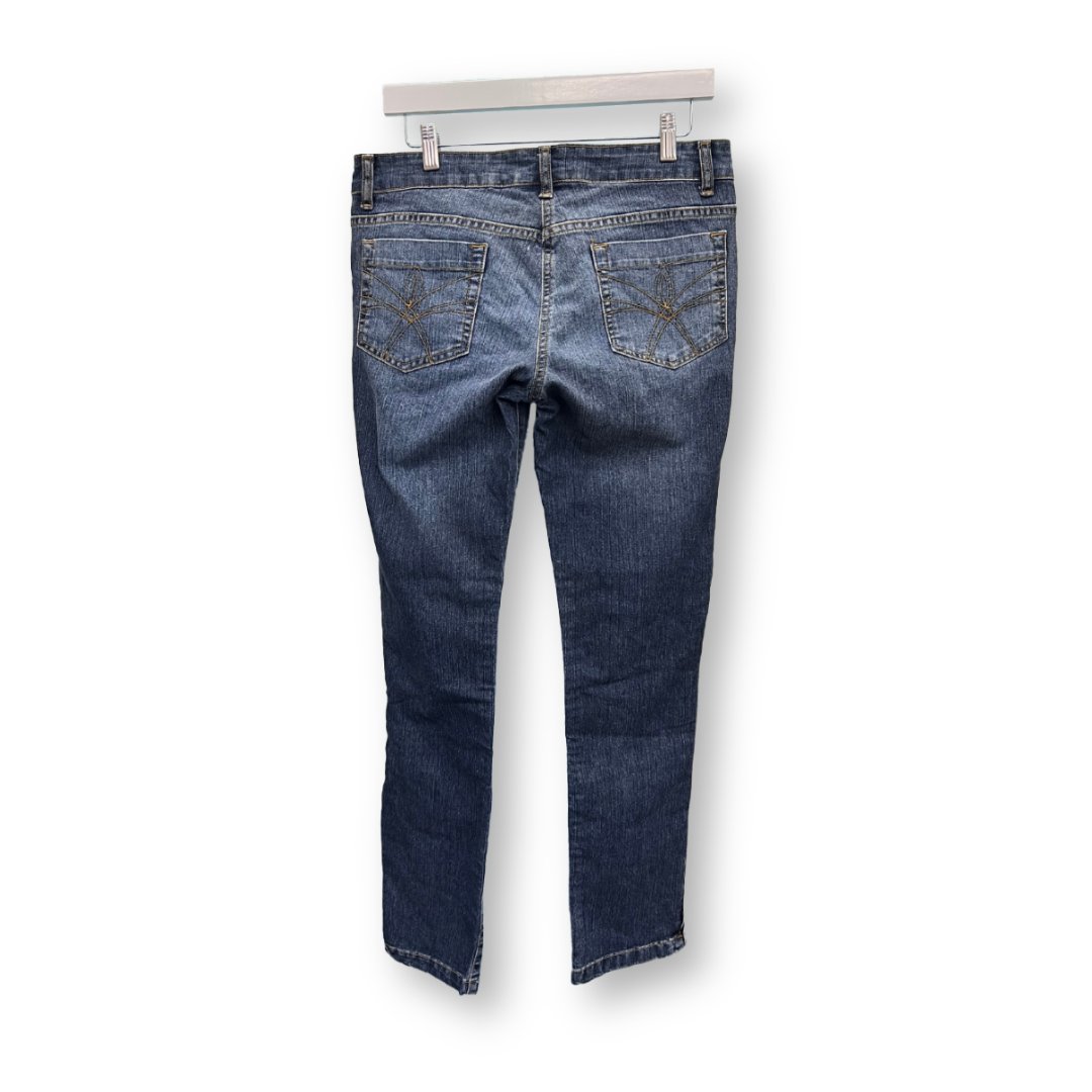 BAY Slim Fit Jeans Blue Denim Zip Ankles - #1008 - DEBRA Online