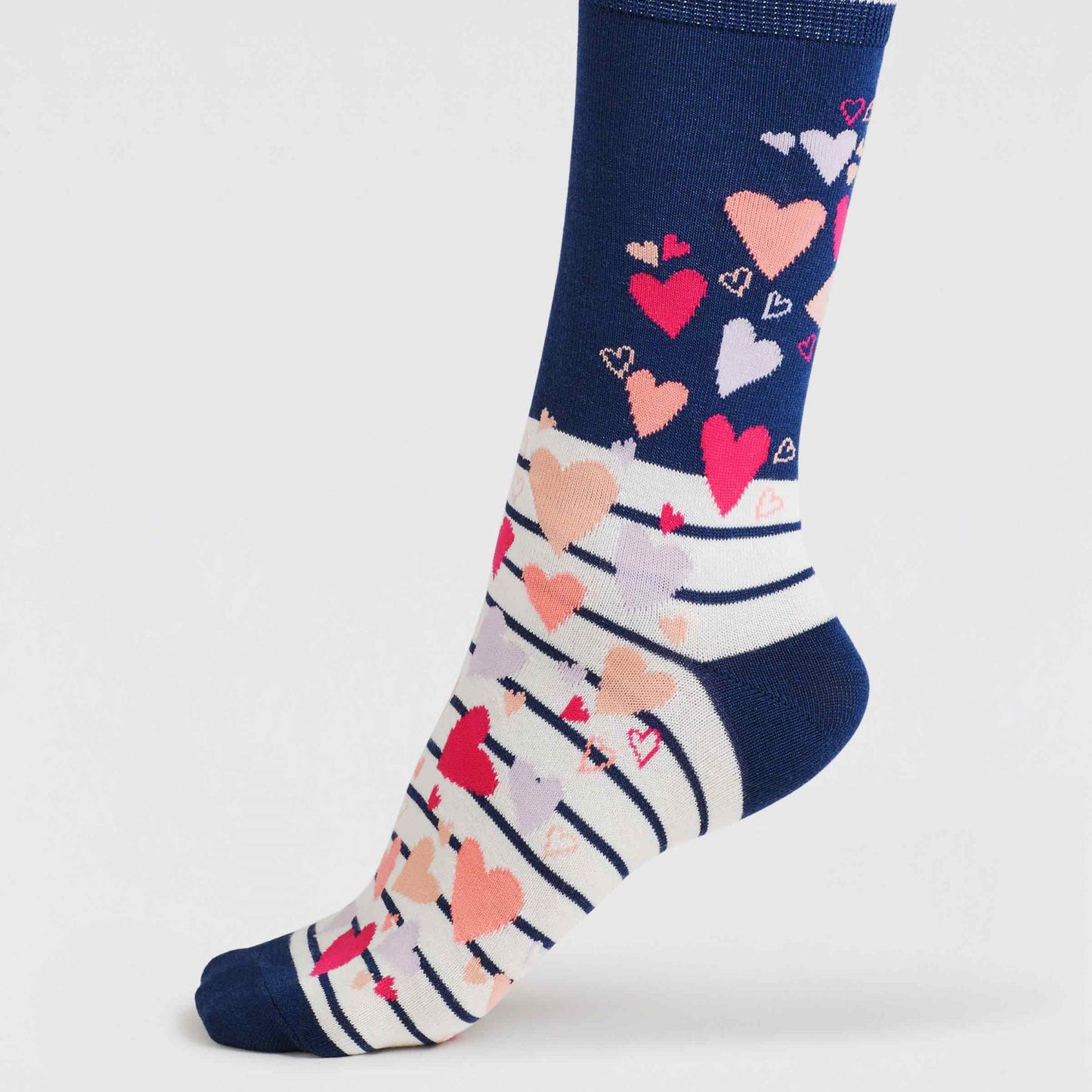 Thought Eva Love Hearts Bamboo 2 Pair Socks Gift Bag-DEBRA Online