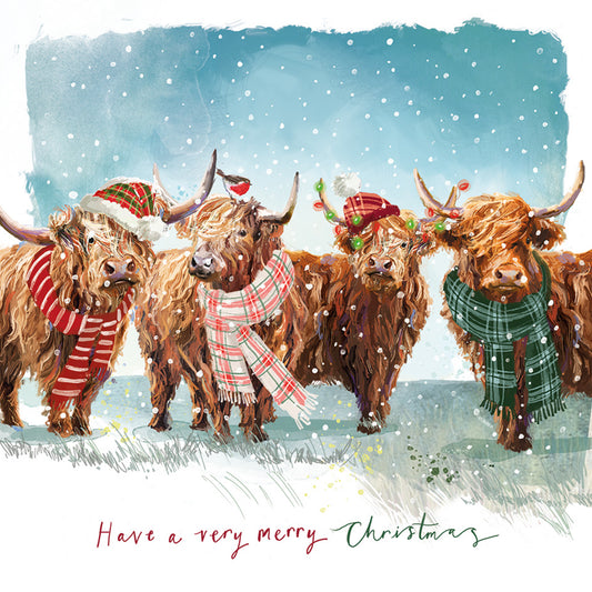 Happy Herd DEBRA Charity Christmas Cards (Pack of 10)