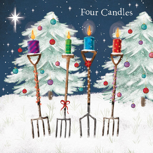 Fork Candles DEBRA Charity Christmas Cards (Pack of 10) - DEBRA Online