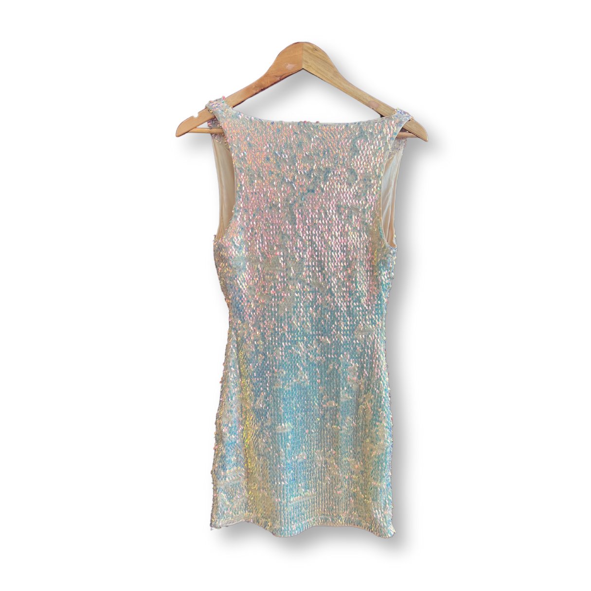 H&M Sleeveless Iridescent Sequin Mini Dress - #1101 - DEBRA Online