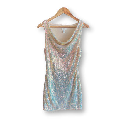 H&M Sleeveless Iridescent Sequin Mini Dress - #1101 - DEBRA Online