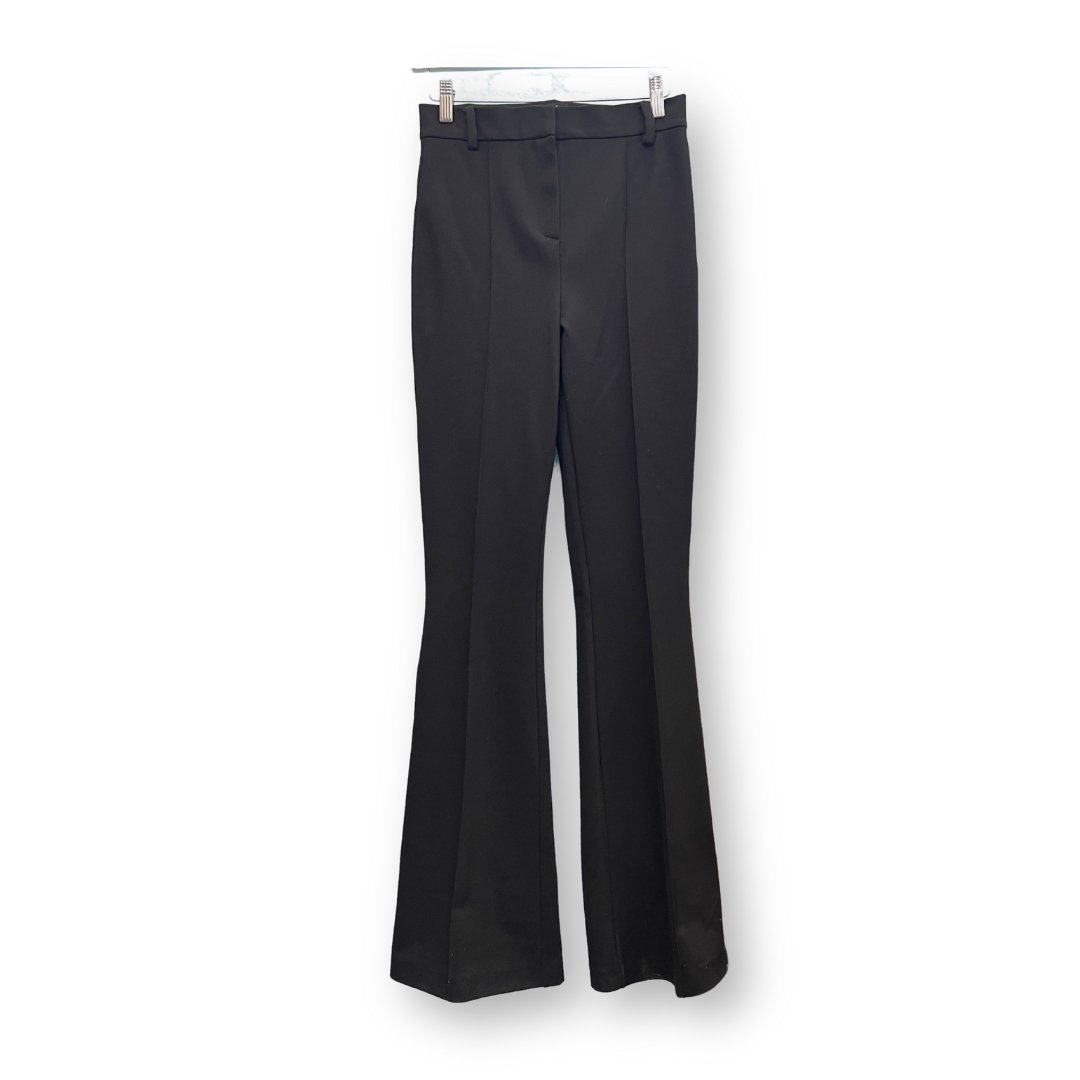 Massimo Dutti Black Flare Leg Trousers - #1008 - DEBRA Online