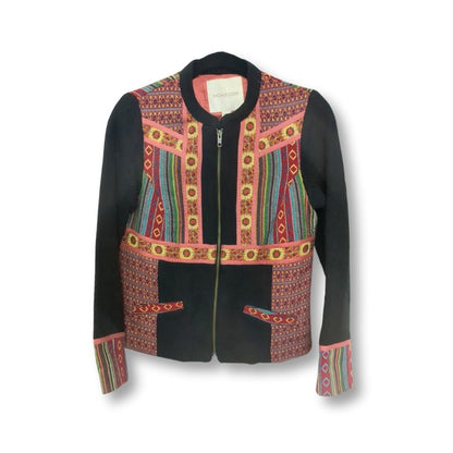 Monsoon Black and Terracotta Boho Jacket - #1007 - DEBRA Online