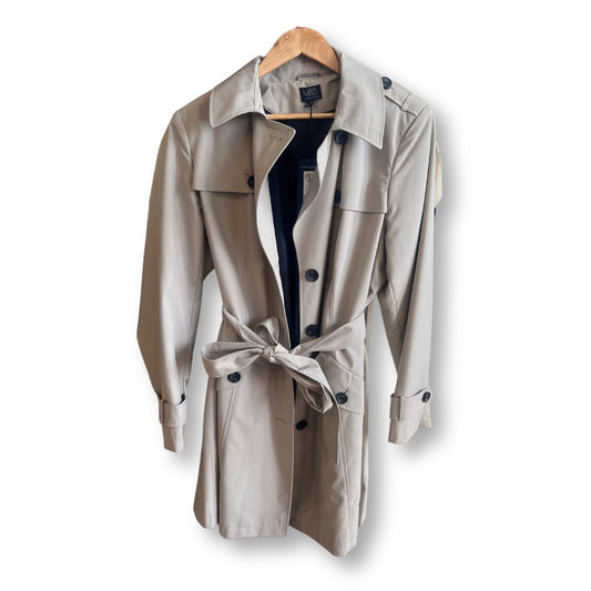 M&S Belted Double Breasted Beige Trench Coat - #1101 - DEBRA Online