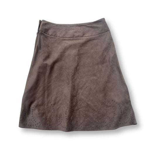 Next Brown Suede - Feel Midi Skirt - #9001 - DEBRA Online