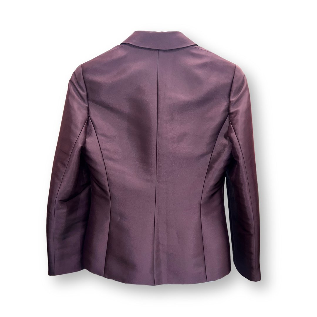 Next Burgundy Satin Blazer - #1008 - DEBRA Online