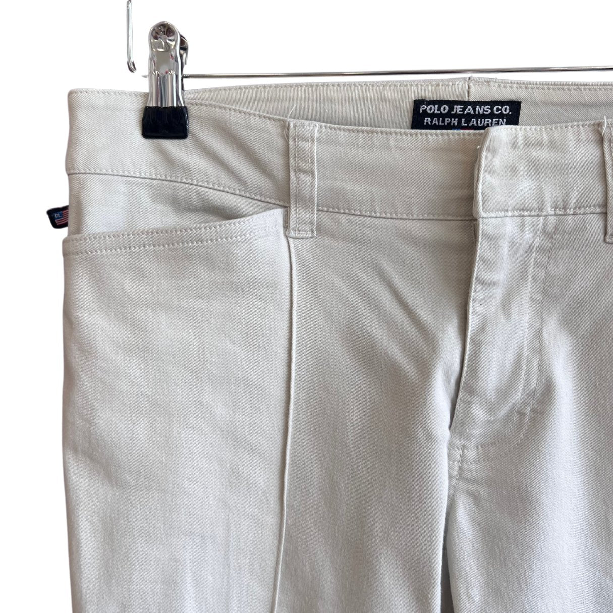 Polo Jeans Ralph Lauren Flared White Trousers - #1101 - DEBRA Online