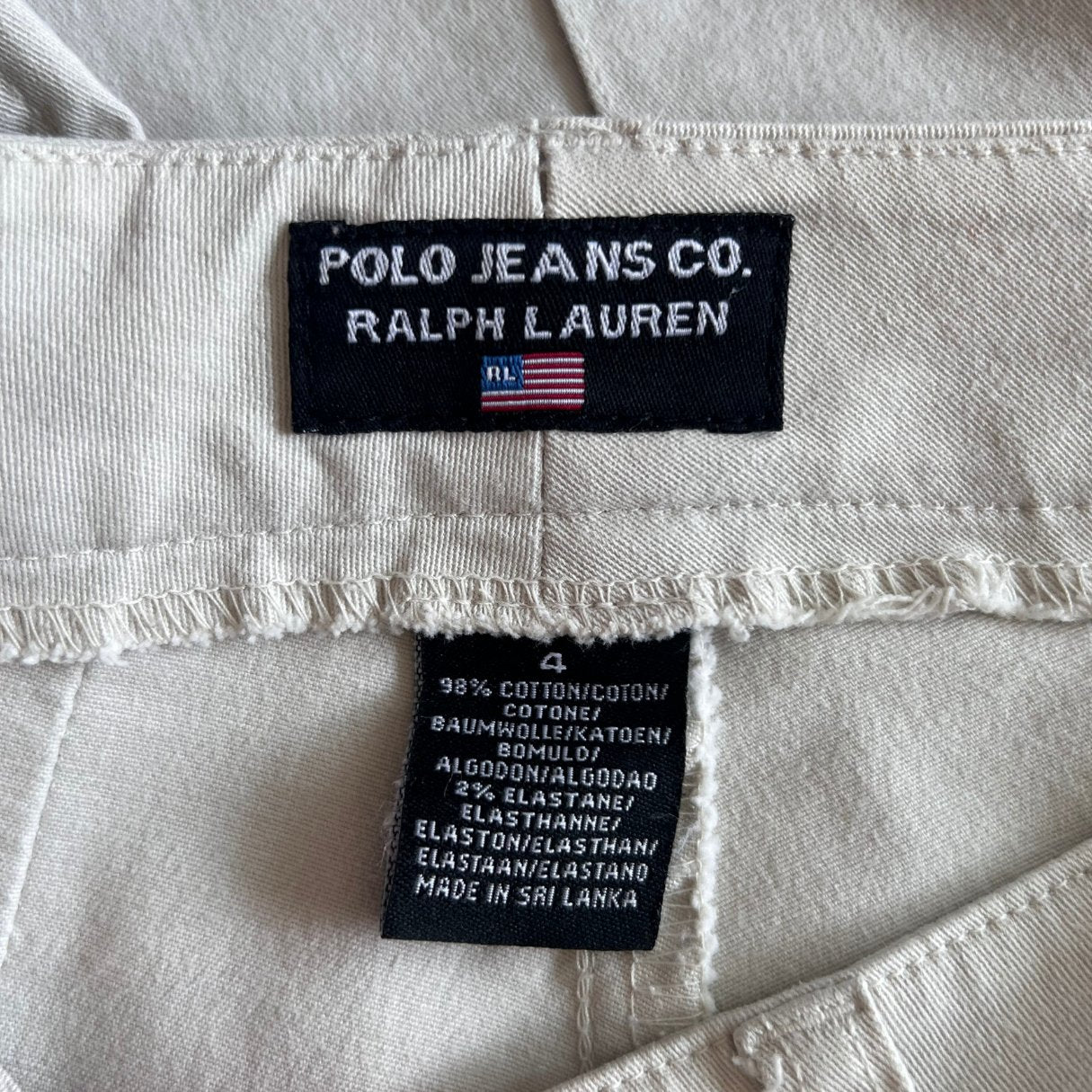 Polo Jeans Ralph Lauren Flared White Trousers - #1101 - DEBRA Online