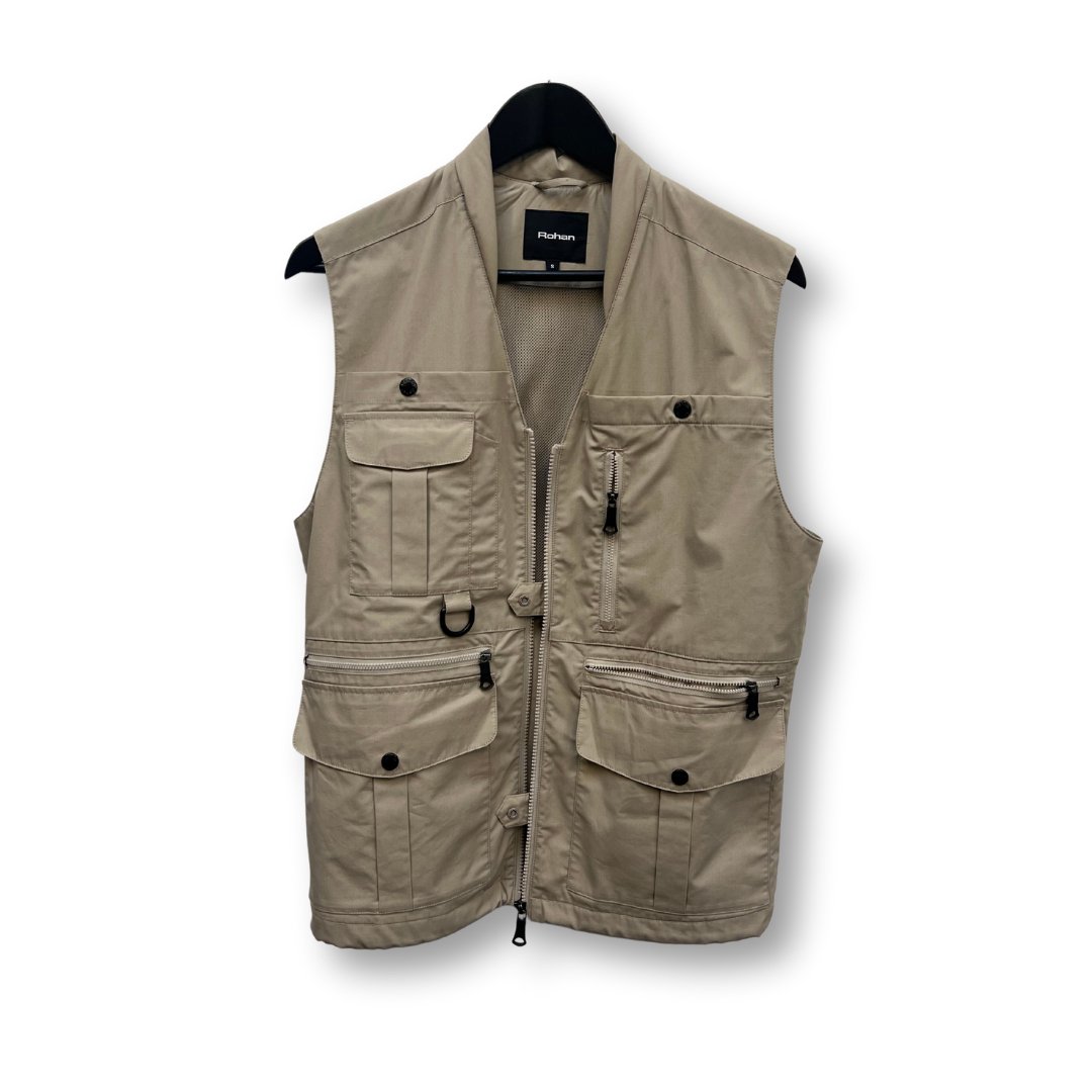 Rohan Beige Utility Vest Multi Pocket - #1008 - DEBRA Online