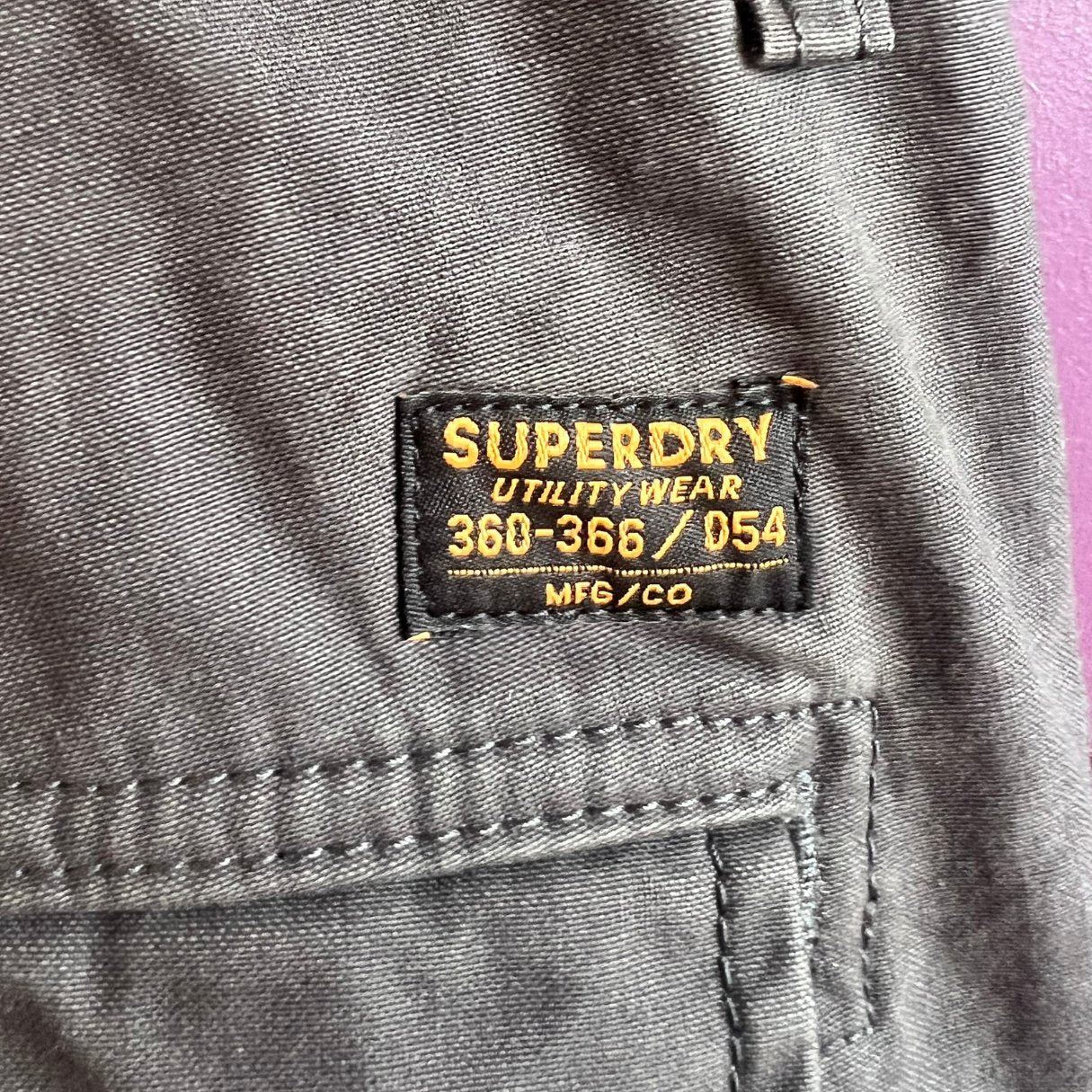 Superdry Utility Wear Grey Cargo Trousers - #1101 - DEBRA Online