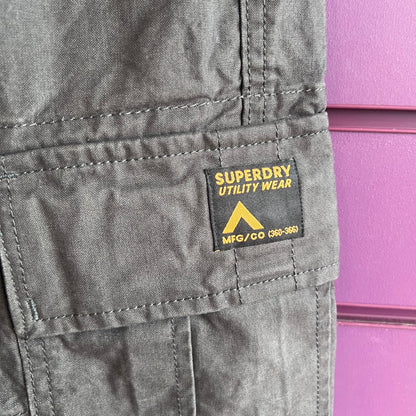 Superdry Utility Wear Grey Cargo Trousers - #1101 - DEBRA Online