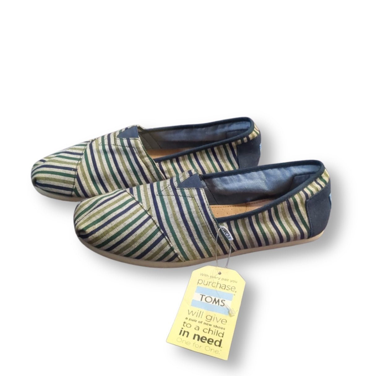 TOMS Stripe Canvas Slip - On Shoes - #1007 - DEBRA Online