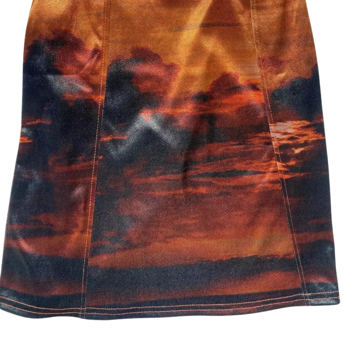 Urban Outfitters Orange Tie - Dye Velvet Feel Mini Dress - #9001 - DEBRA Online