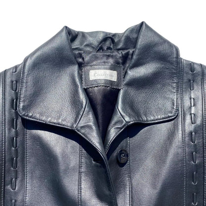 Vintage Collection Black Leather Jacket - #9001 - DEBRA Online